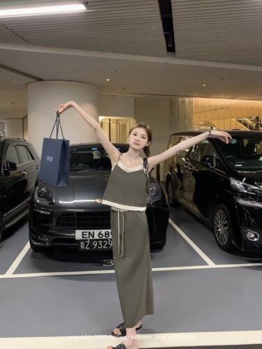 aaaaxbbb特调灰两件套背心