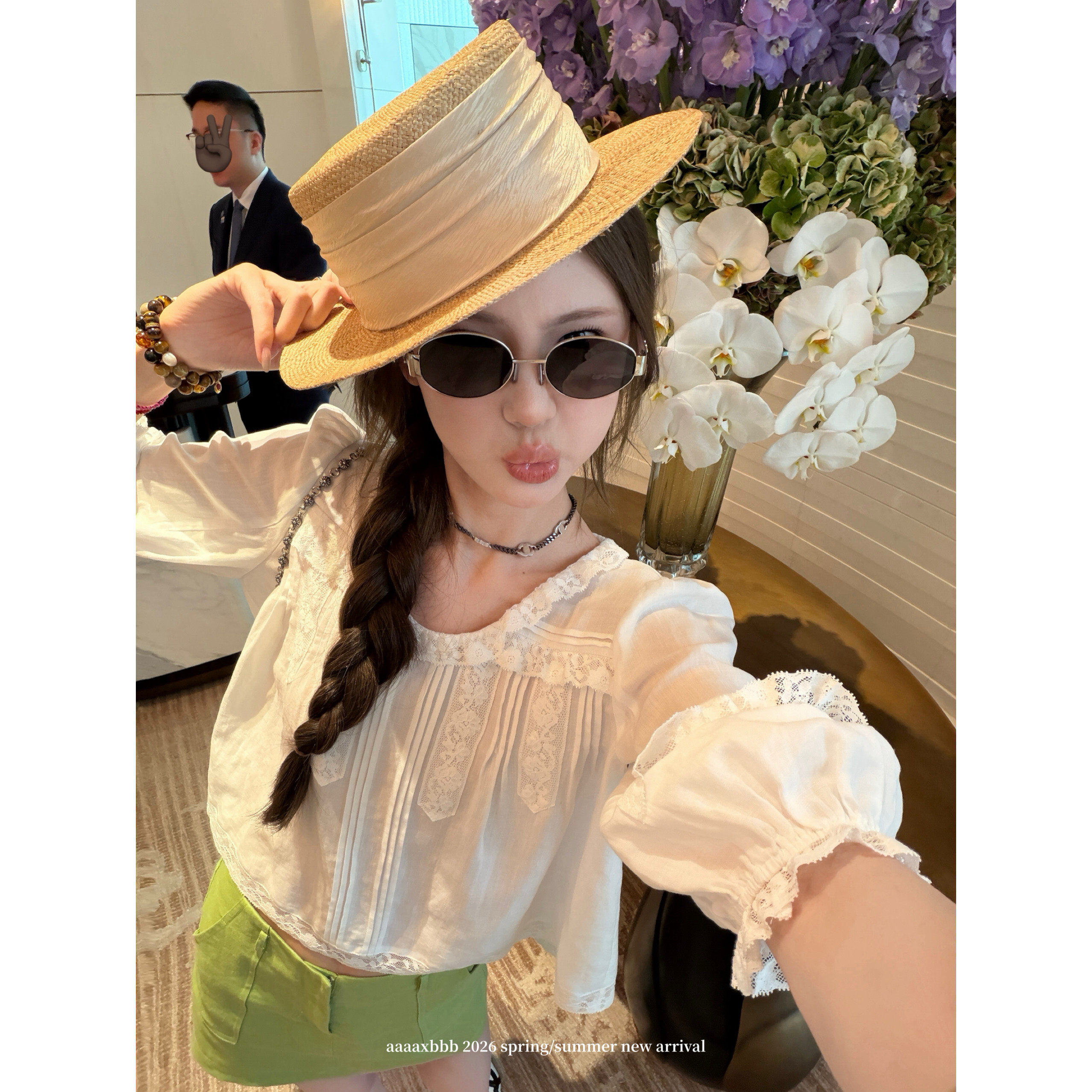 aaaaxbbb 戛纳海岸 天丝苎麻中袖衬衫显瘦立体剪裁层次设计感上衣
