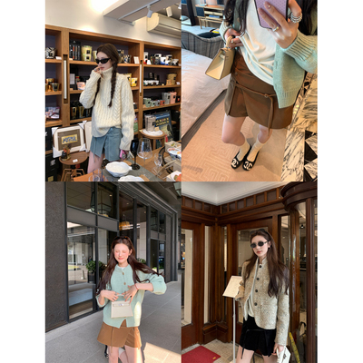 aaaaxbbb小众设计感系带短裙