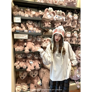 打底字母复古休闲上衣 假两件印花t恤长袖 aaaaxbbb downtown氛围