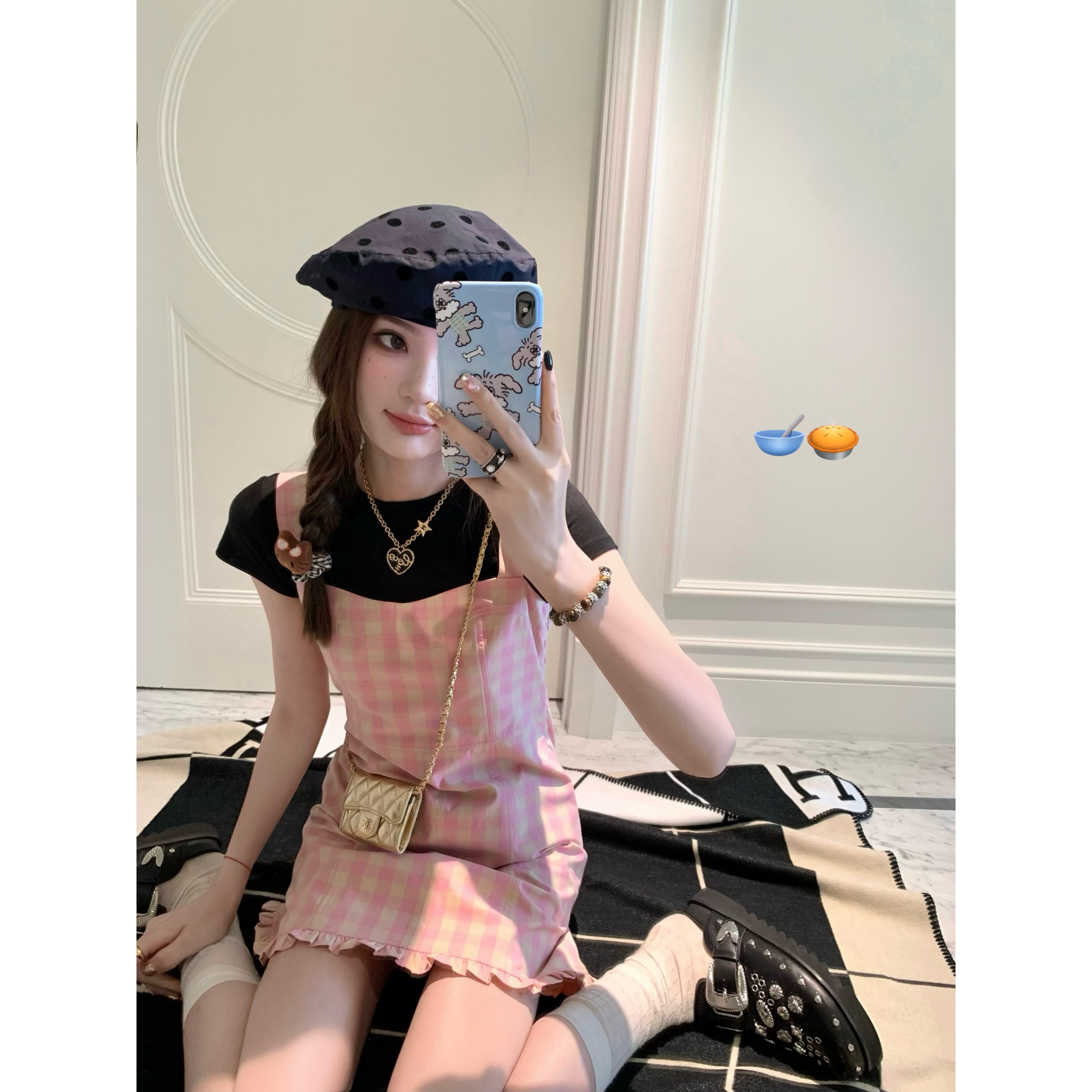 aaaaxbbb粉吊带连衣裙背心短裙女图片
