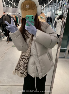 aaaaxbbb 诺丁格蕾 90白鸭绒羽绒服中长款冬季宽松显瘦休闲面包服