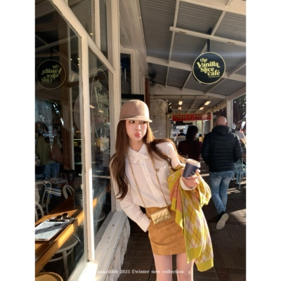 aaaaxbbb衬衫长袖上衣叠穿小衫