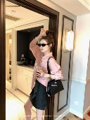 气质百搭显瘦上衣女夏季 aaaaxbbb 薄款 粉苎麻防晒衬衫 西塞薄荷桃