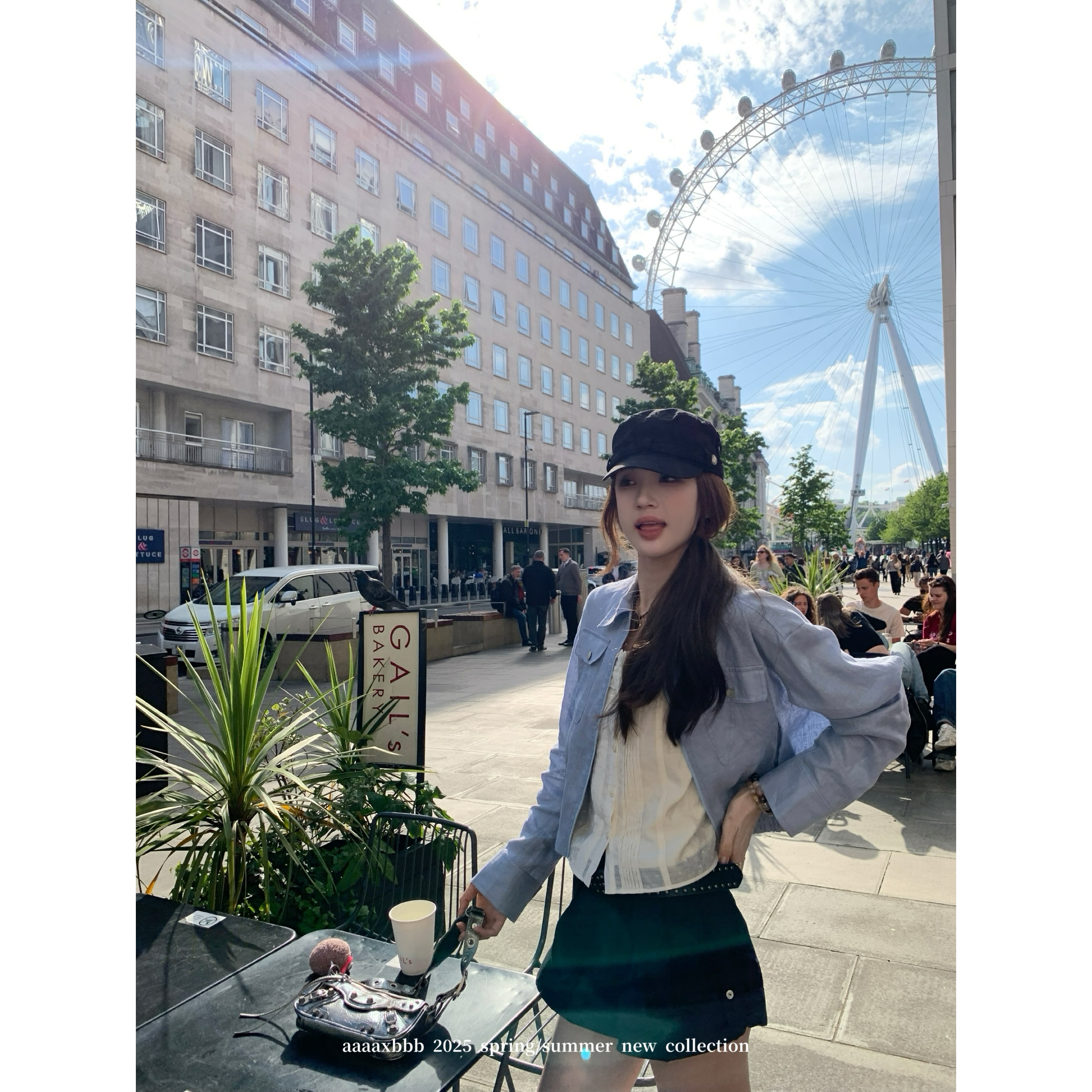 aaaaxbbb纯亚麻夹克翻领外套上衣