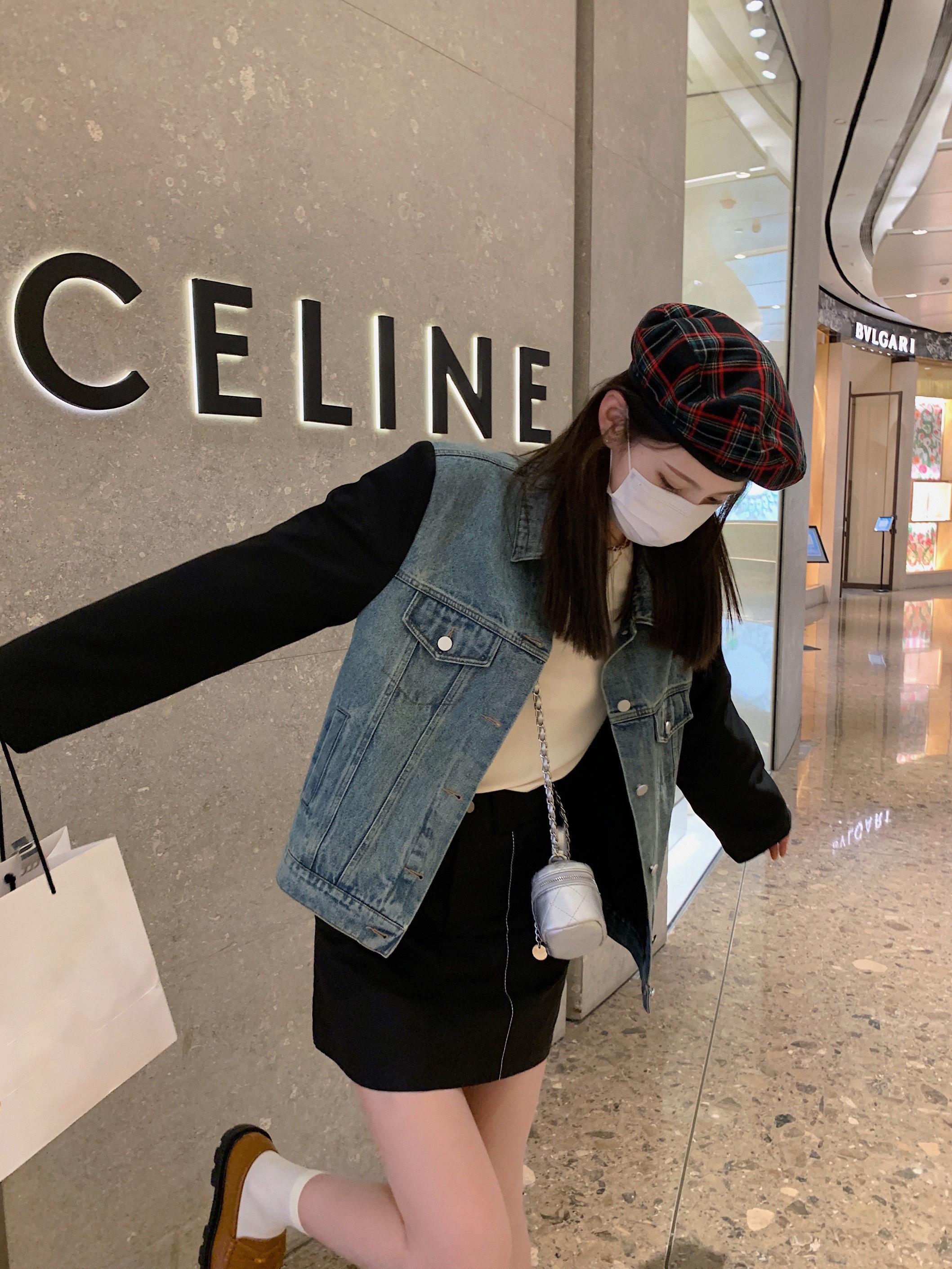 费尔顿拼接质感牛仔外套