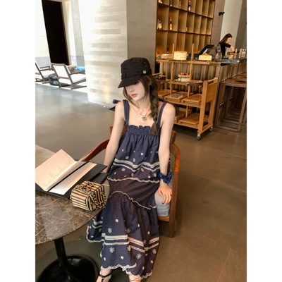 aaaaxbbb吊带半身裙长套装连衣裙