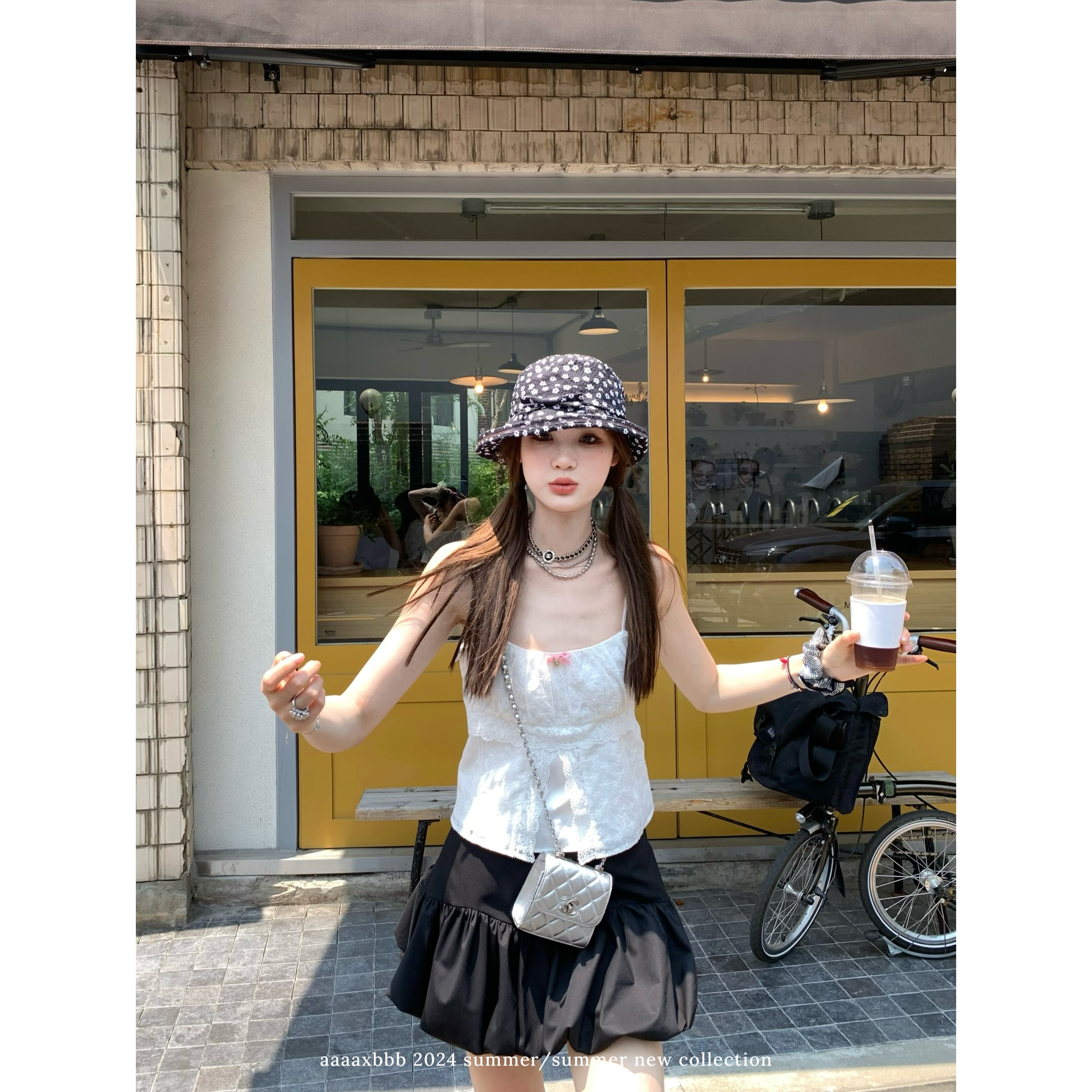 aaaaxbbb纯欲吊带内搭背心上衣女