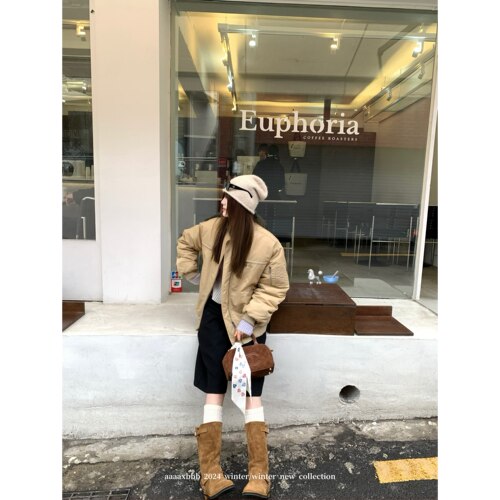 aaaaxbbb棉服韩系百搭外套宽松女