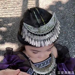 苗族苗银头饰少数民族步摇流苏发簪彝族银饰银簪子配饰女新品发饰