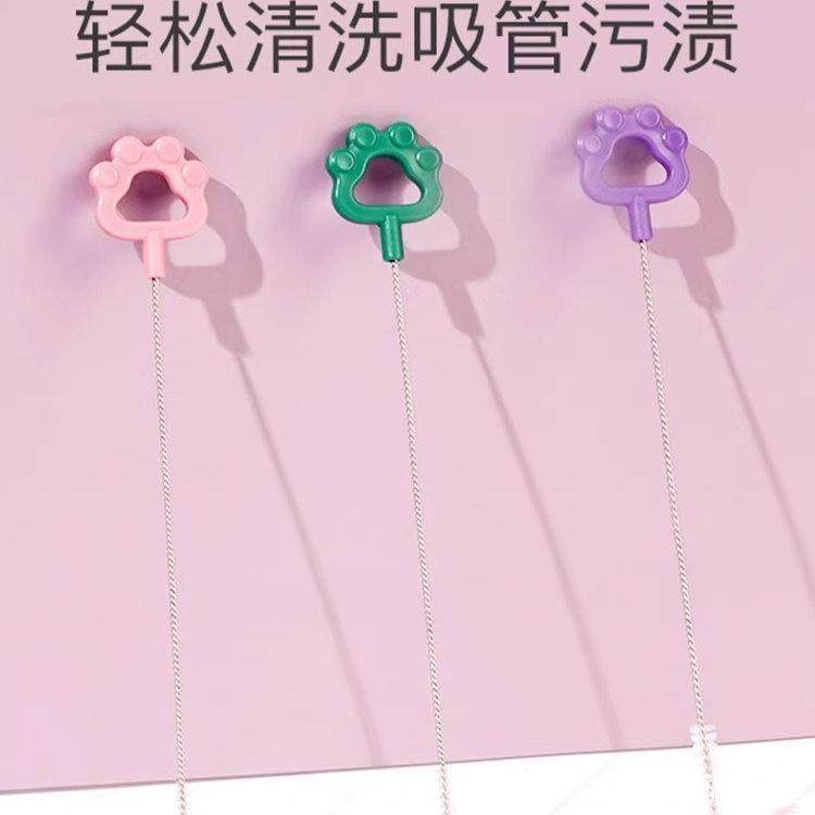 刷子儿童玻璃试管便携式工具细长保温杯玻璃管配件神器实用