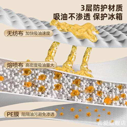 家用易撕分线防尘吸油垫三层结构