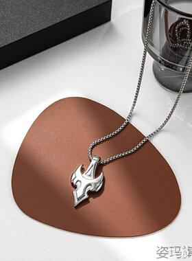 夜光火焰龙狼王项链土酷男女ins