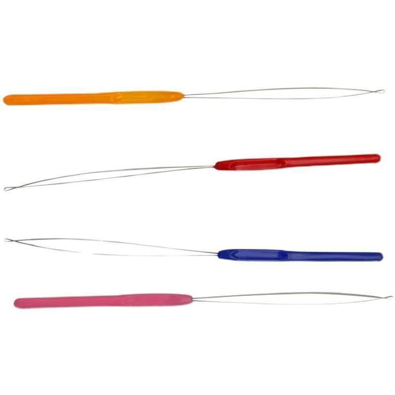 串珠器diy穿线散珠接发工具制作接发假发钩针文玩穿线钩针引线器