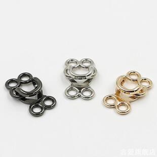 金属免钉风纪扣塑身腰带可调节钩扣内衣旗袍金属对勾服装辅料配件
