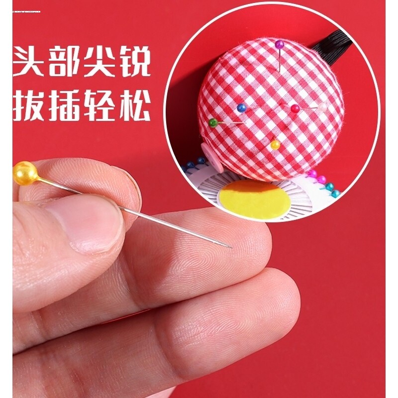 手腕丝绒针插针包草莓手工立裁针手腕针插包扎人气热卖牛奶大头针