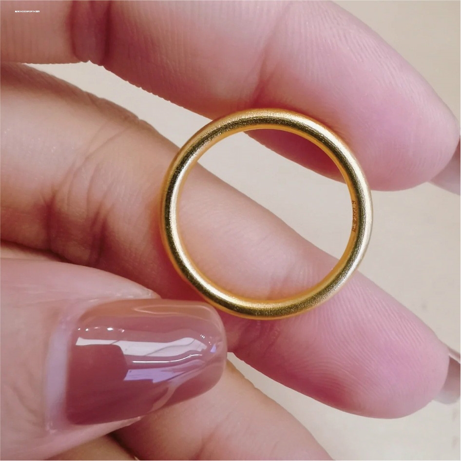 古法传承戒指两世欢沙金戒指女仿真黄金假首饰