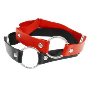 亚比风文化摇滚朋克项链铆钉PU项圈choker颈链y2k锁骨链哥特饰品