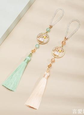 手工旗袍压襟挂饰古风饰品兔子