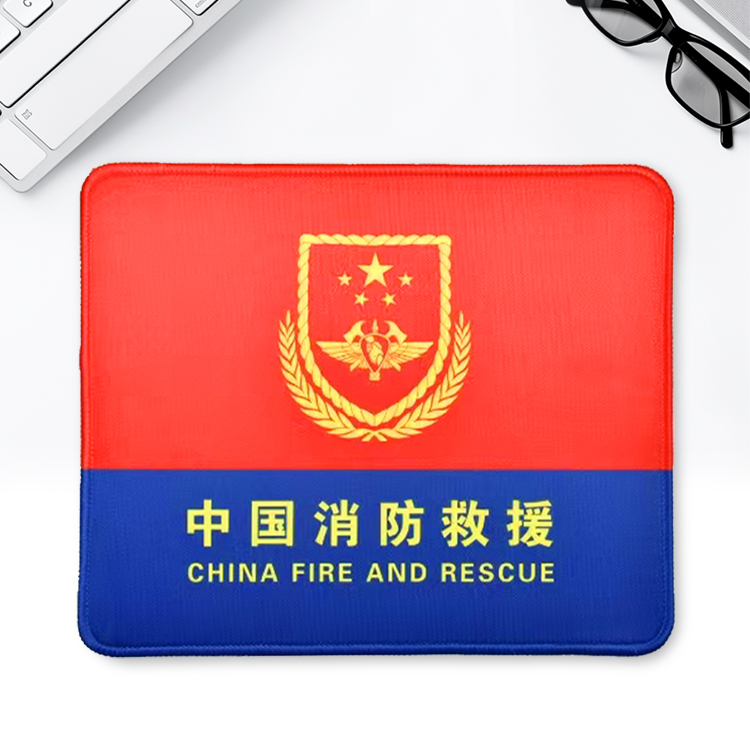 定制消防鼠标垫消防救援宣传知识活动礼物入校园防火安全教育礼品