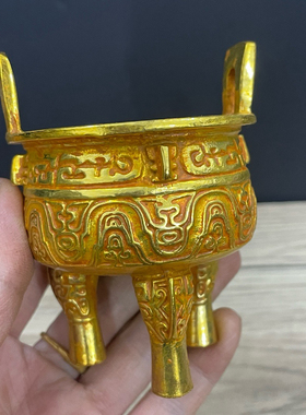 西周大克鼎圆鼎仿古青铜器工艺家居装饰收藏小摆件