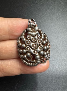 莲师火焰九头铁蝎子天铁蝎子藏式吊坠饰品配饰手工密宗金刚杵法器