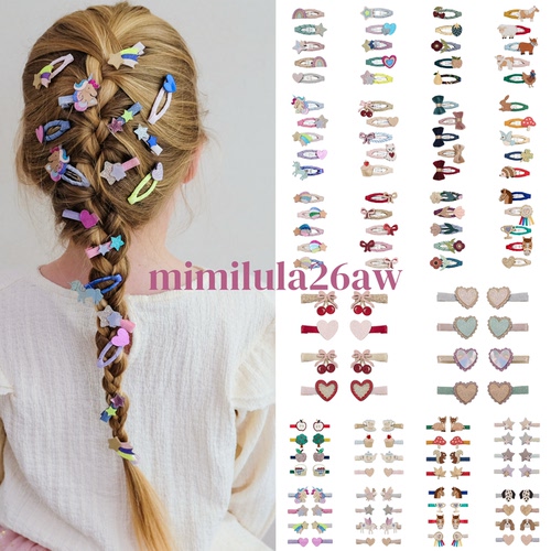 英国Mimilula26AW新品女童发夹儿童发饰宝宝发卡边夹刘海夹