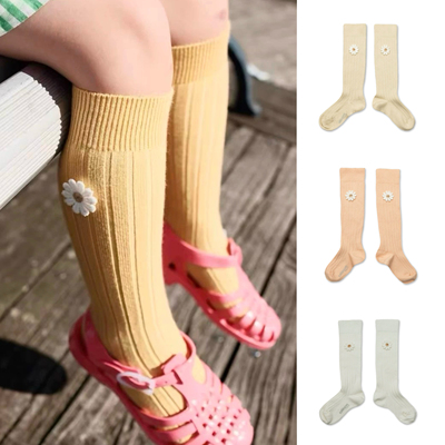 现货法国Collegien2025新款宝宝袜子春秋埃及长绒女童中筒袜