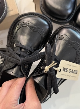 童心家现货 Angulus 25AW秋冬大A新款宽头皮鞋流苏鞋秋冬乐福鞋