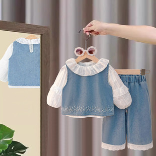 女童春装女宝宝套装2026春季新款宝宝衣服儿童洋气春秋巨好看童装