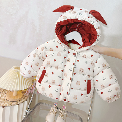 女童棉服冬装2025新款童装