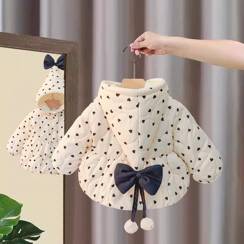 女童棉服秋冬装2025新款