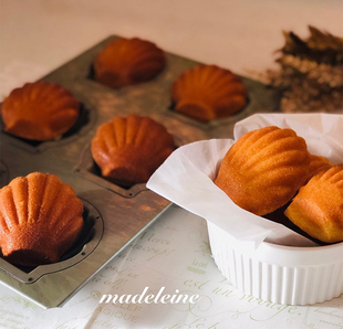 【现货】日本Chiyoda千代田6连胖贝壳玛德琳不沾蛋糕模具