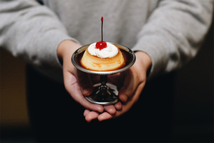 【现货】日本玉虎堂不锈钢复古高脚甜品杯花边布丁杯