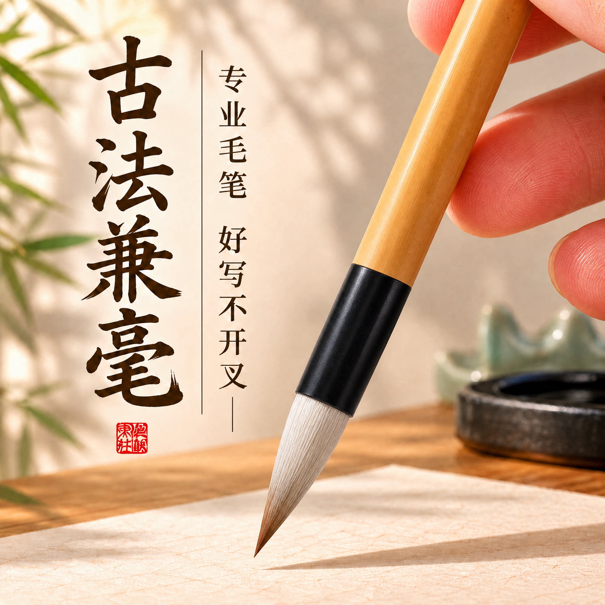 古德笔庄古法兼毫高档湖笔套装图片