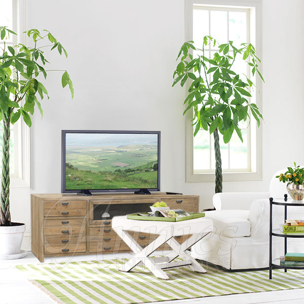 法式家具卡洛斯装饰性多抽玻璃翻门电视柜乡村边柜玄关柜储物柜