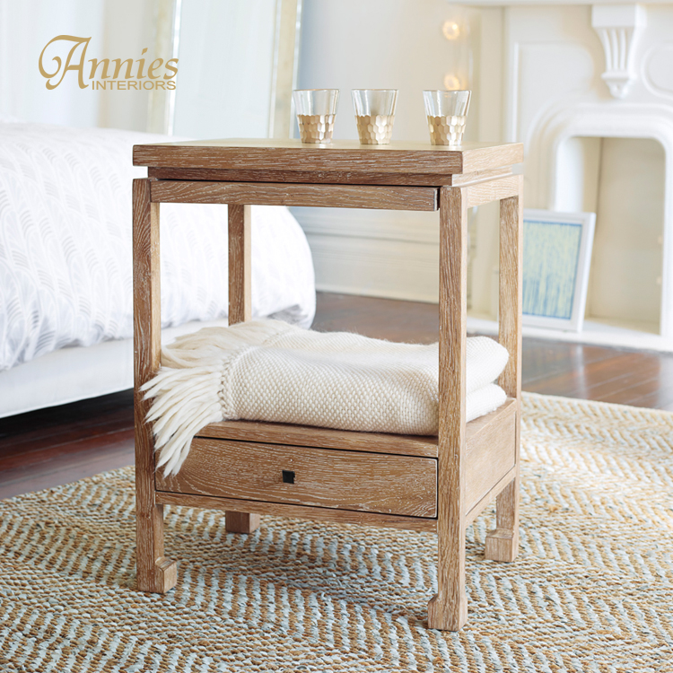 床头柜可丽出口旧家具抽拉搁板