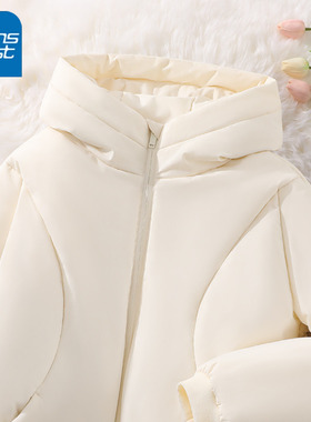 NOA真维斯棉服女冬季2026新款连帽上衣宽松大码韩系穿搭棉袄外套