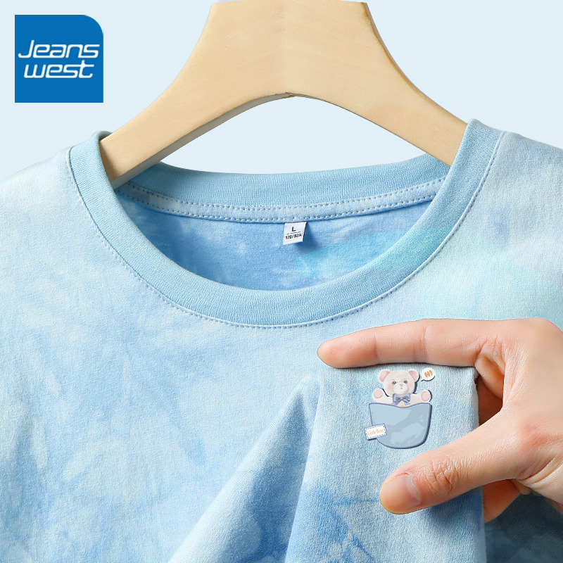 真维斯圆领短袖t恤女2024年新款