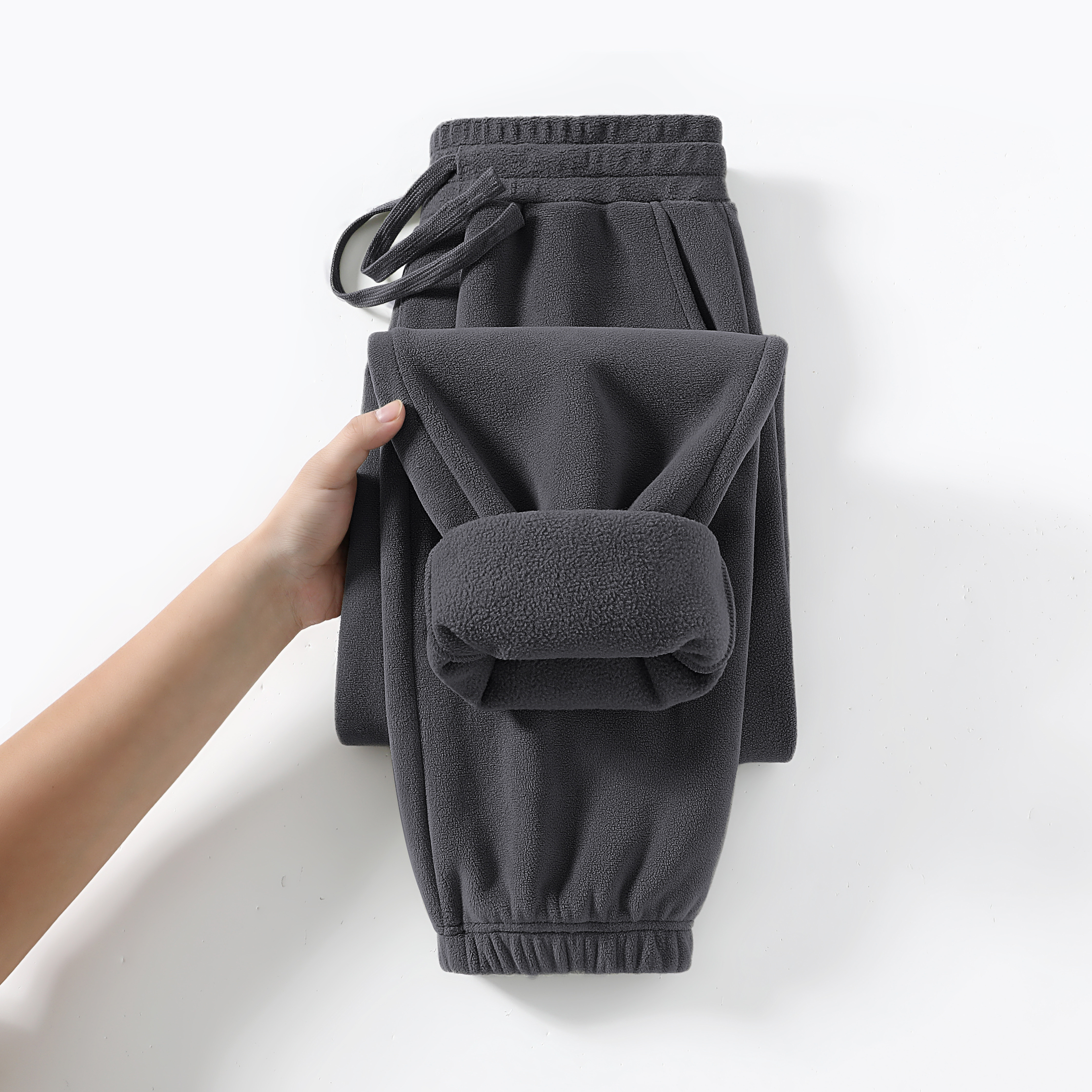 JRP真维斯男装冬季 男奥粒双面绒加绒加厚保暖休闲束脚裤男款裤子