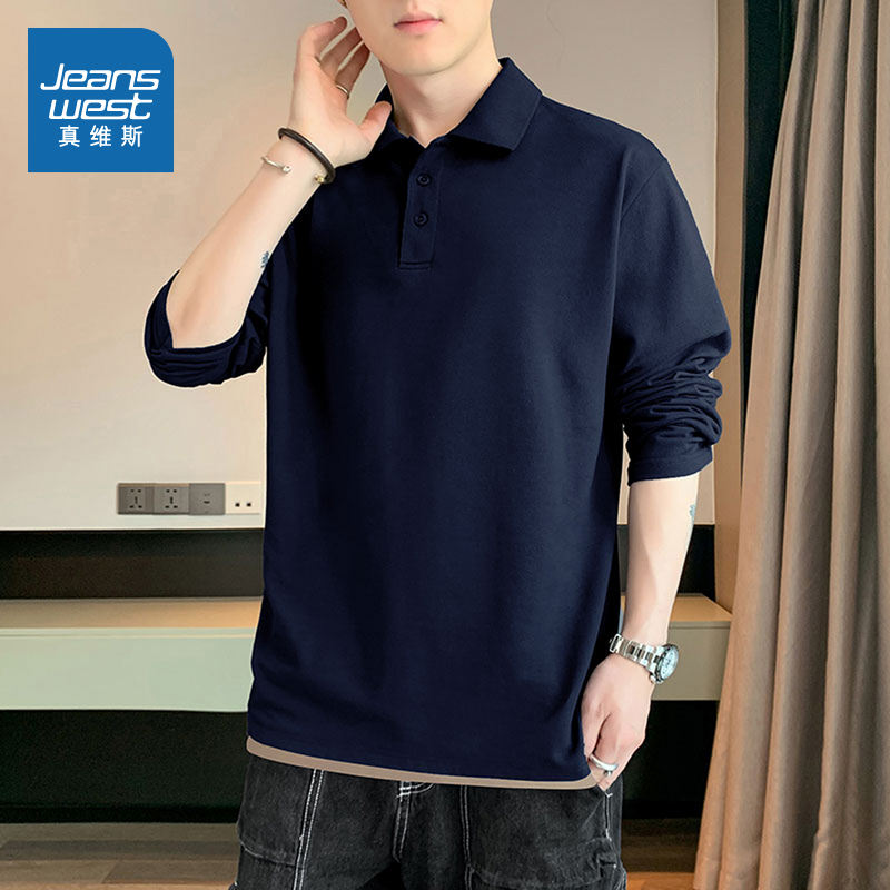 简约百搭男士宽松舒适青年POLO衫