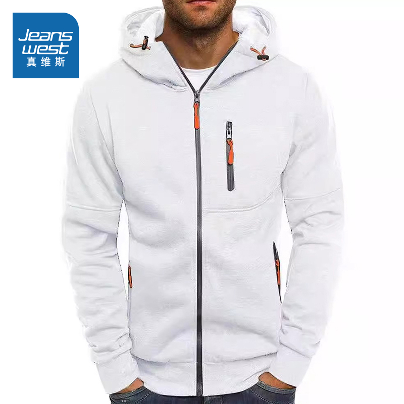 真维斯男款经典美式时尚卫衣外套