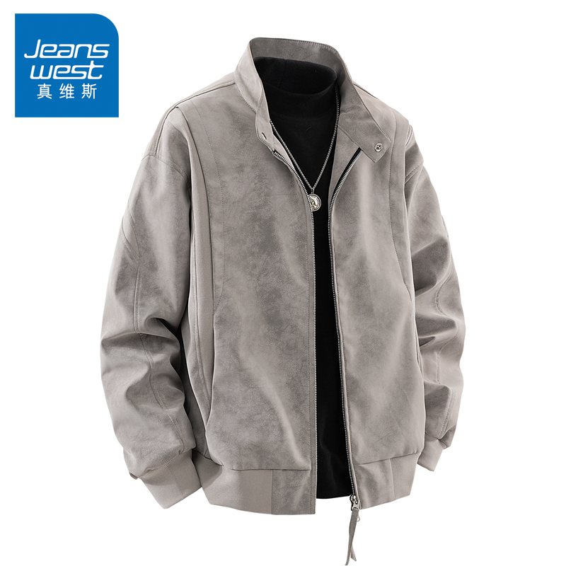 N5真维斯外套男2025秋季新款美式潮牌时尚设计上衣男士春秋装夹克