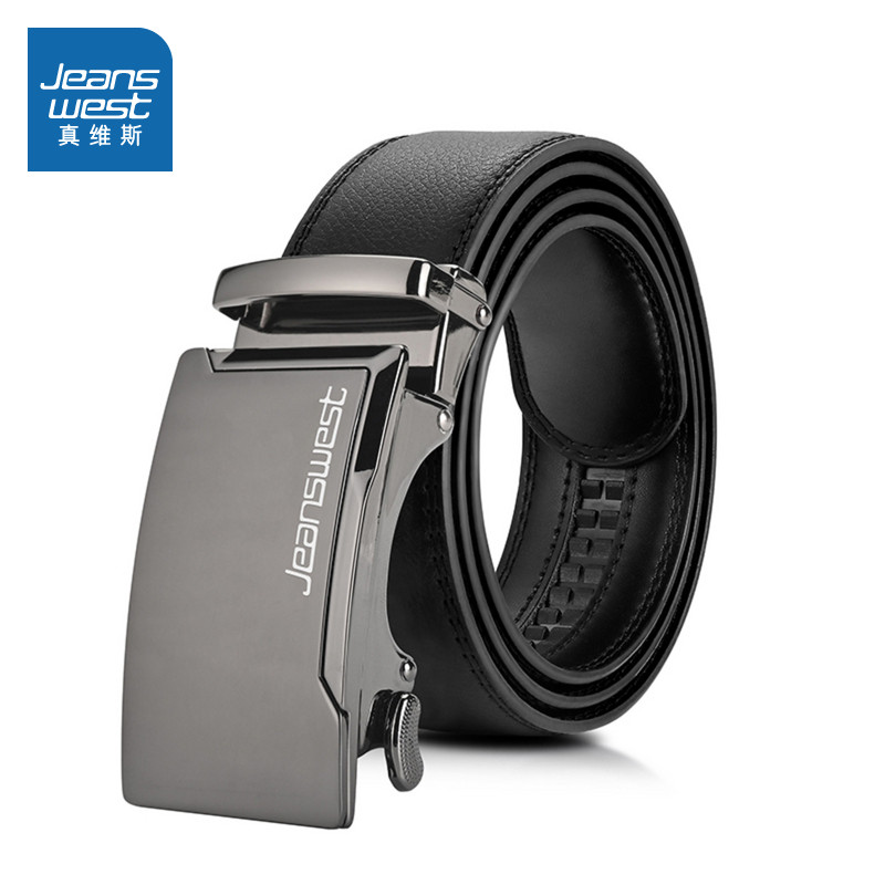 VB真维斯男装时尚自动扣皮带 2025冬季新品 简约男士黑色腰带