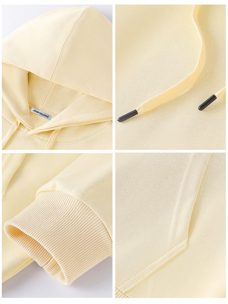 NG JEANSWEST 남성과 여성을 위한 다양한 후드 스웨트셔츠 커플을 위한 가을과 겨울 벨벳 두꺼운 풀오버 재킷