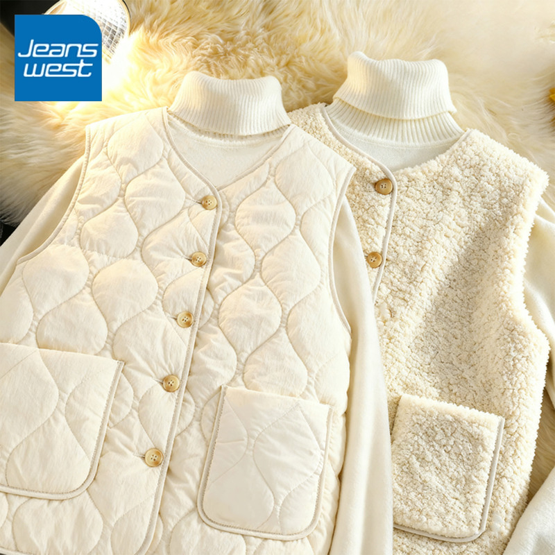 真维斯棉服马甲女冬季2025新款