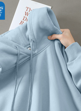KWV真维斯连帽卫衣女春秋季2026新款爆款休闲百搭简约宽松上衣女