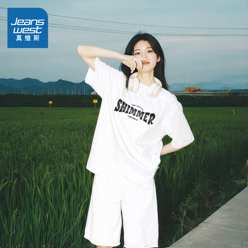 KMV真维斯短袖t恤女2025新款