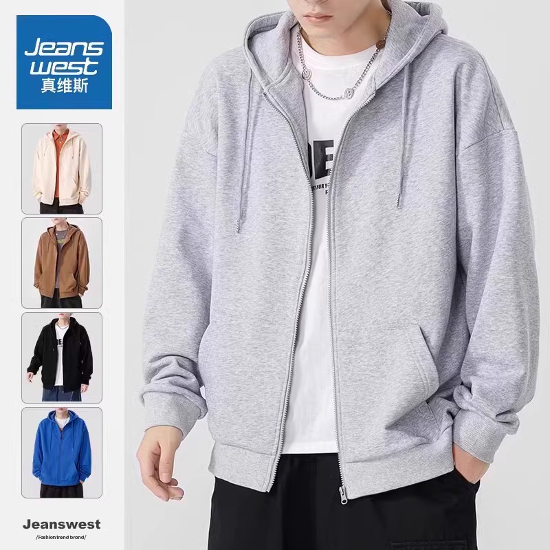 真维斯开衫卫衣秋冬运动连帽夹克