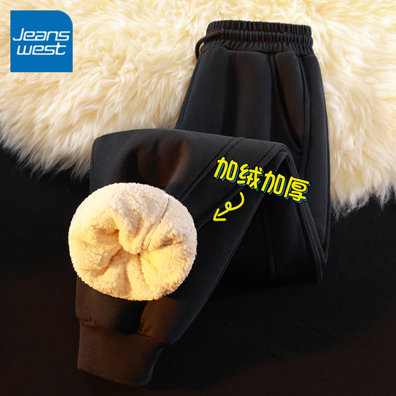 真维斯秋季女螺纹收脚裤2025新款